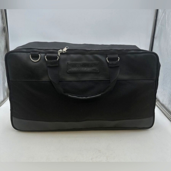 Harley-Davidson Duffle bag zip around Brandnew Moto Travel Canvas Leather - Picture 1 of 12